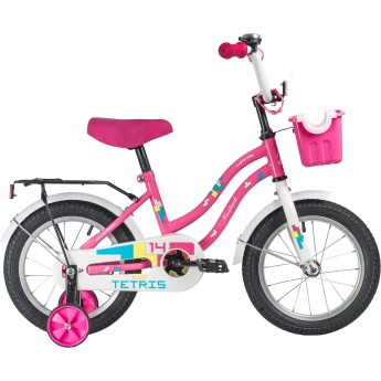 Детский велосипед NOVATRACK TETRIS 18” розовый