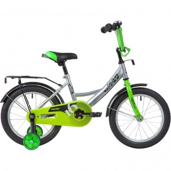 Детский велосипед NOVATRACK VECTOR 16” серебристый Детский велосипед NOVATRACK VECTOR 16” серебристый