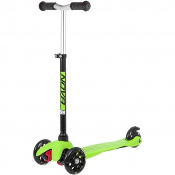 Кикборд NOVATRACK DISCO-KIDS BASIC черно-зеленый