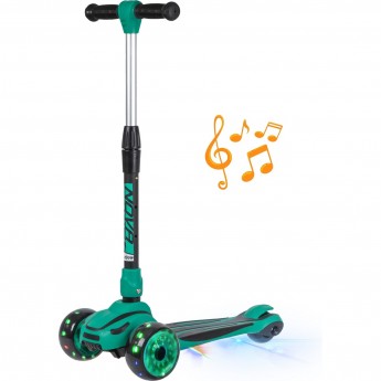 Кикборд NOVATRACK RAINBOW CAR PRO зеленый Кикборд NOVATRACK RAINBOW CAR PRO зеленый