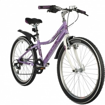 Подростковый велосипед NOVATRACK 24" ALICE стальная рама 12" пурпурный Подростковый велосипед NOVATRACK 24" ALICE стальная рама 12" пурпурный