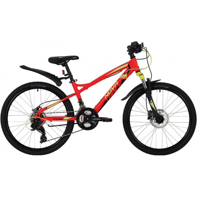 Велосипед NOVATRACK 24" TORNADO HD, алюм.рама 13", красный 24AHD.TORNADOHD.13RD4